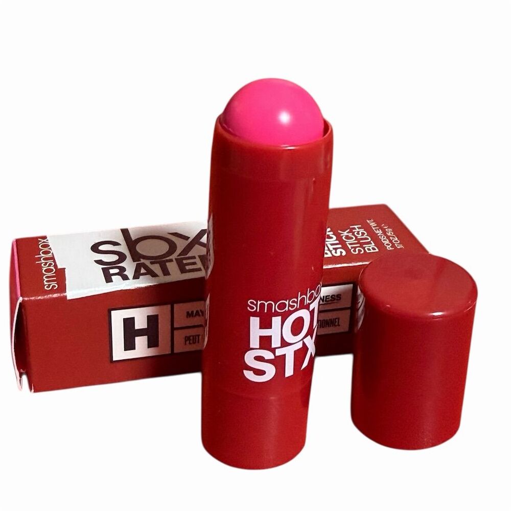 Smashbox Hot STX Blush Stick Vibrant Pink Cream Makeup 0.17 oz